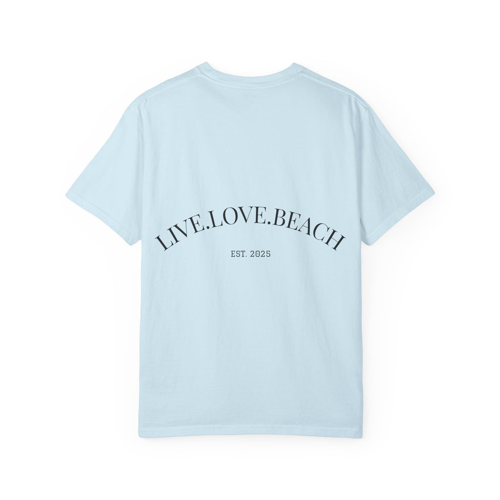 Beach & Love Graphic T-Shirt — "Beach & Love" Photo Panel Tee