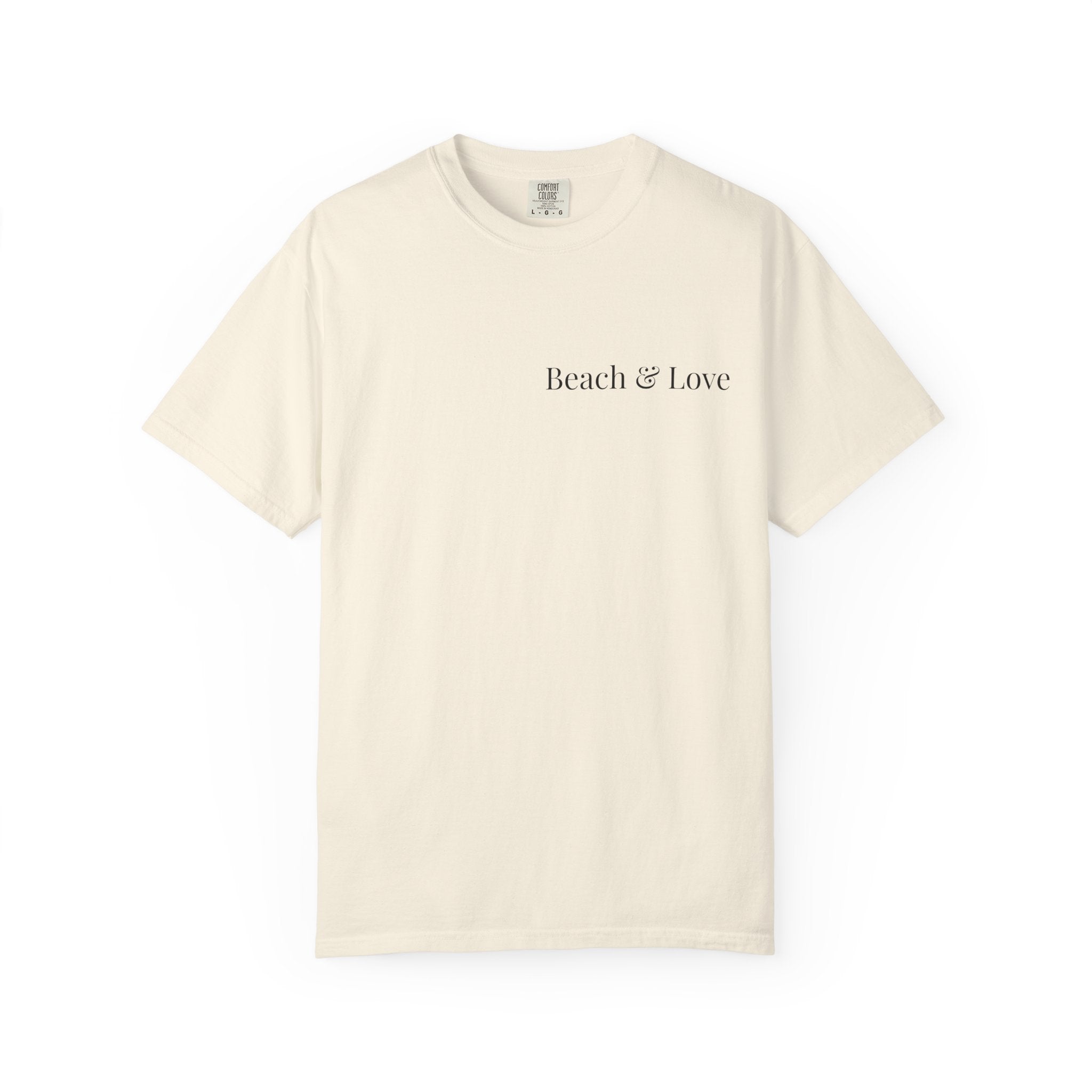 Beach & Love Graphic T-Shirt — "Live. Love. Beach" Casual Tee