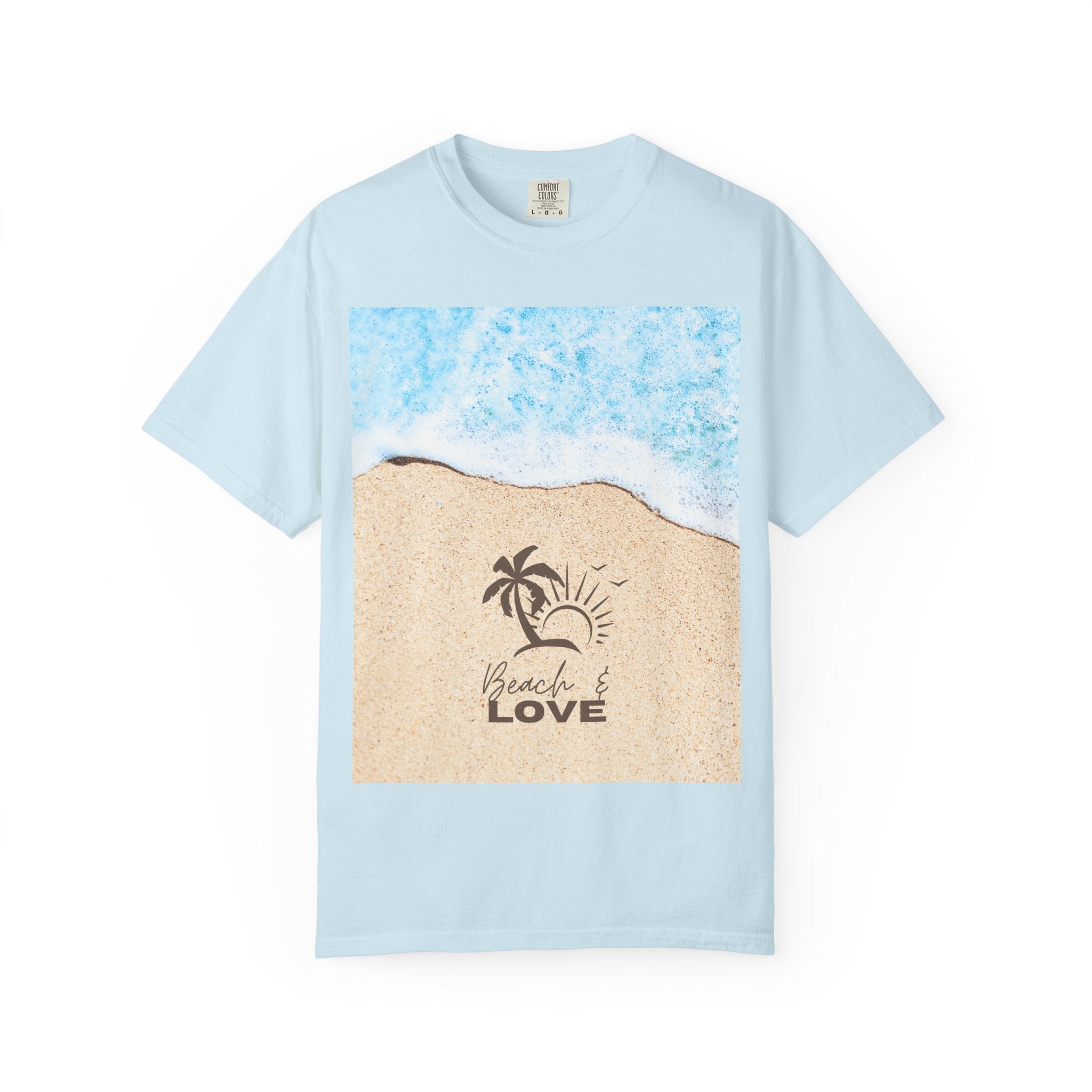 Beach Love T-Shirt — Shoreline Palm & Sunset Graphic Tee