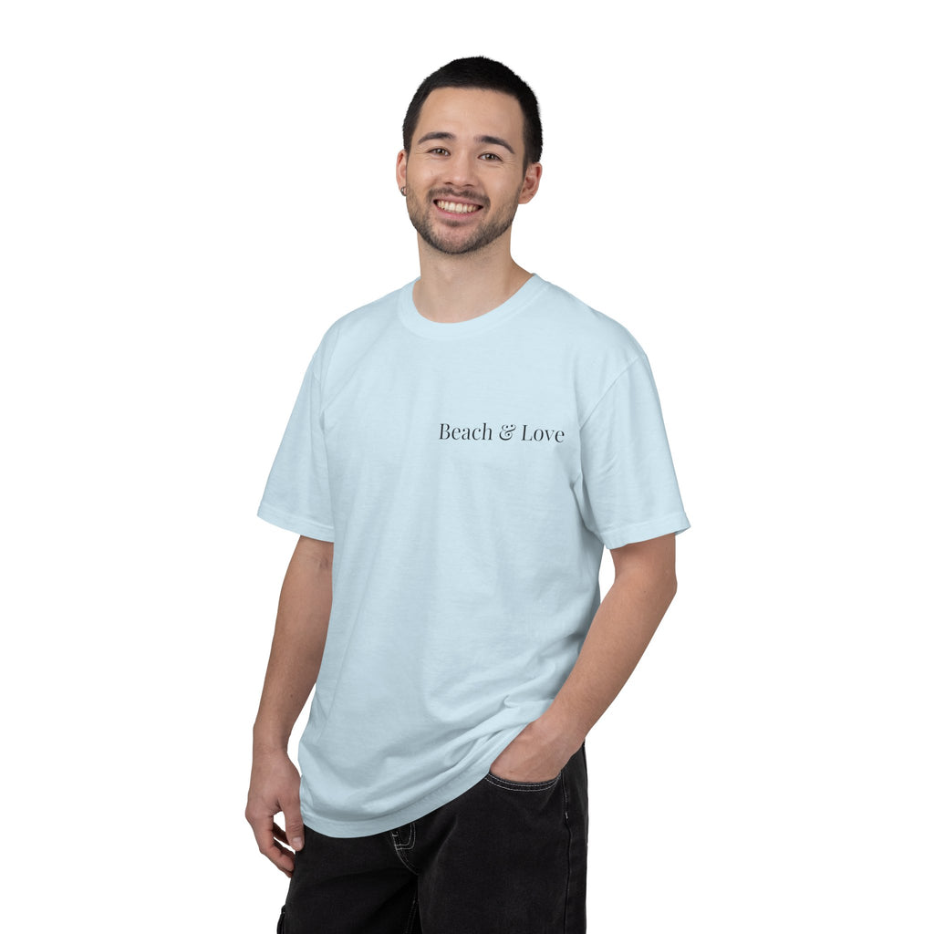 Beach & Love Graphic T-Shirt — "Live. Love. Beach" Casual Tee