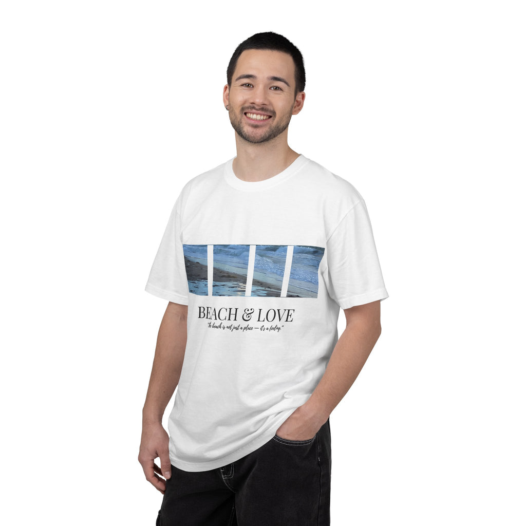 Beach & Love Graphic T-Shirt — "Beach & Love" Photo Panel Tee