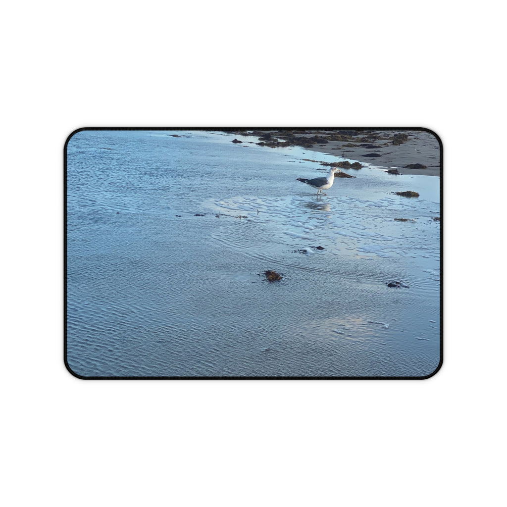 Coastal Seagull Desk Mat — Tranquil Beach Mouse Pad
