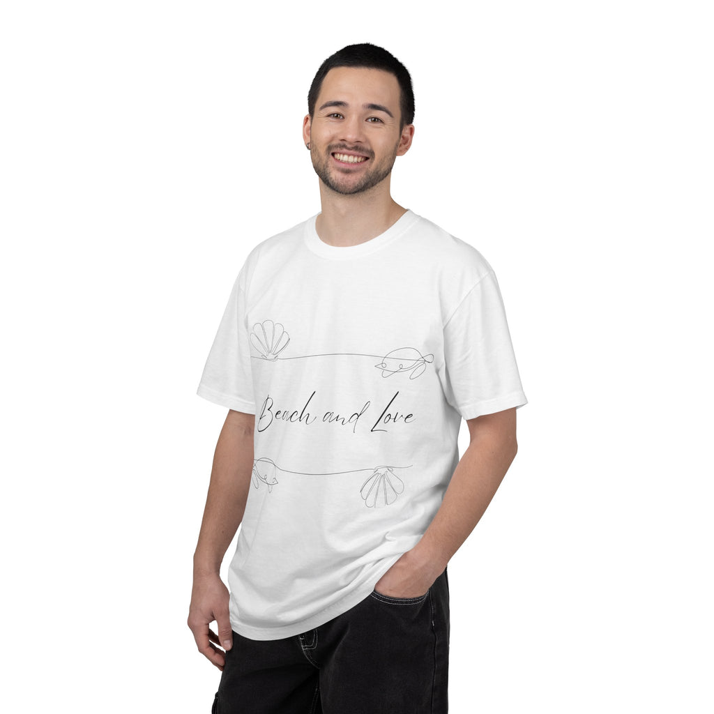Beach and Love T-Shirt — Minimal Script Coastal Graphic Tee