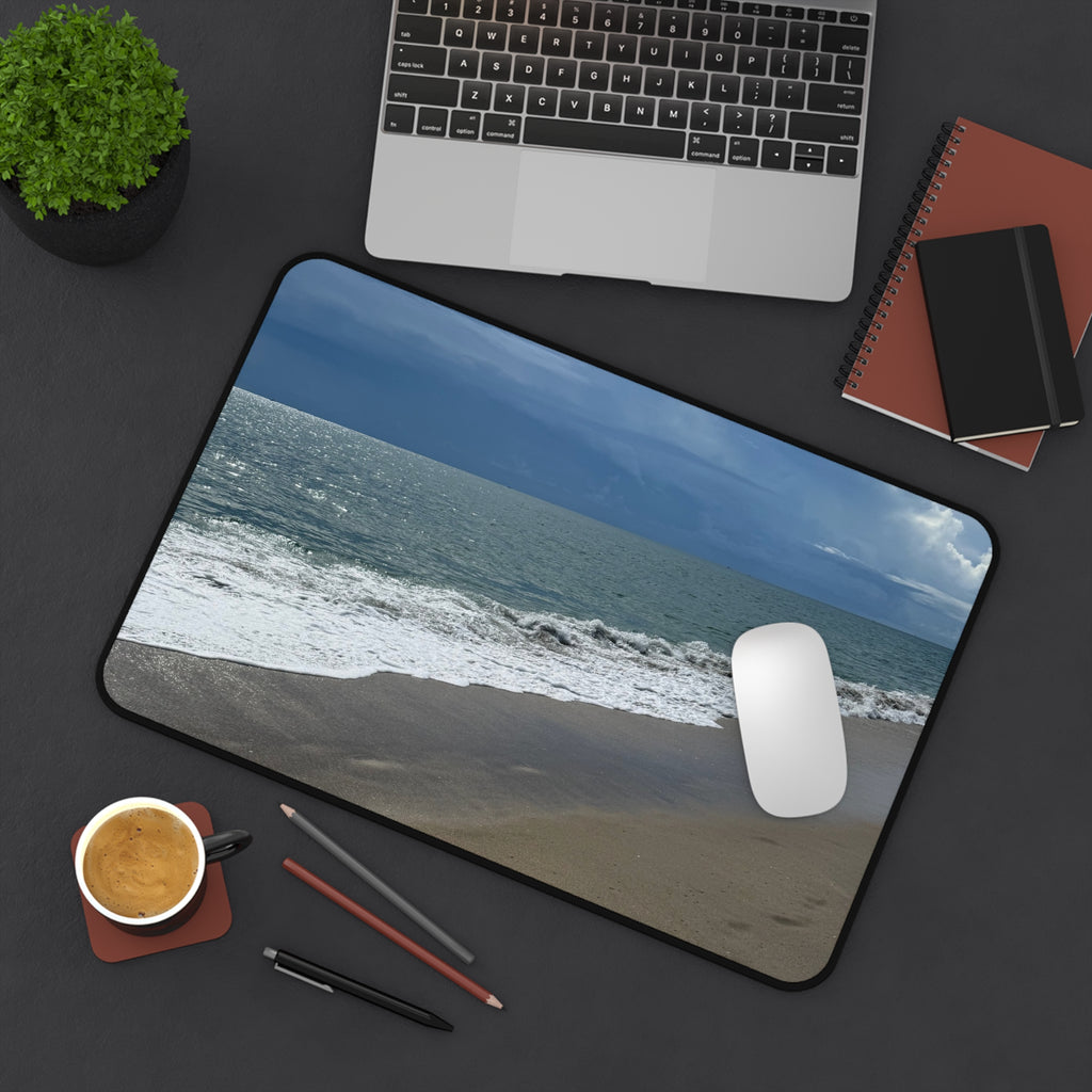 Beach Ocean Desk Mat — Tranquil Waves Coastal Mousepad