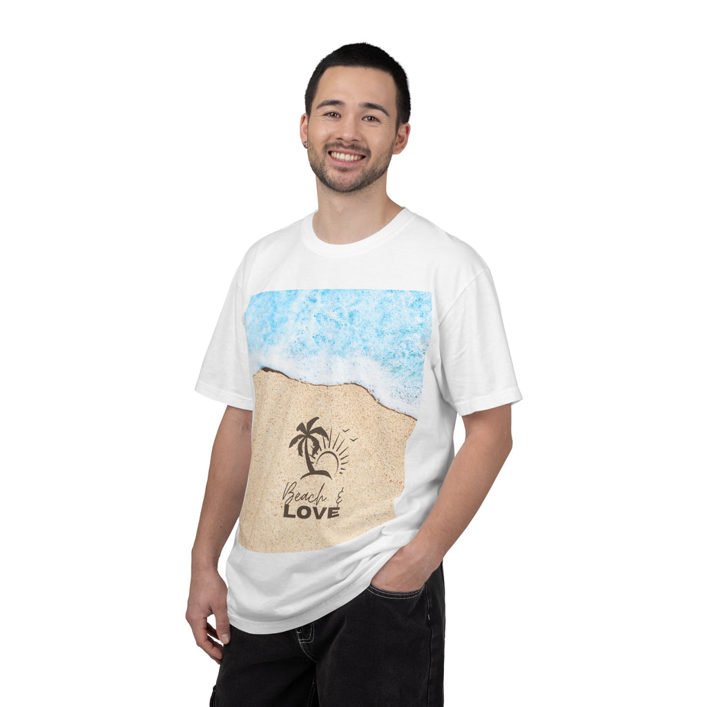 Beach Love T-Shirt — Shoreline Palm & Sunset Graphic Tee