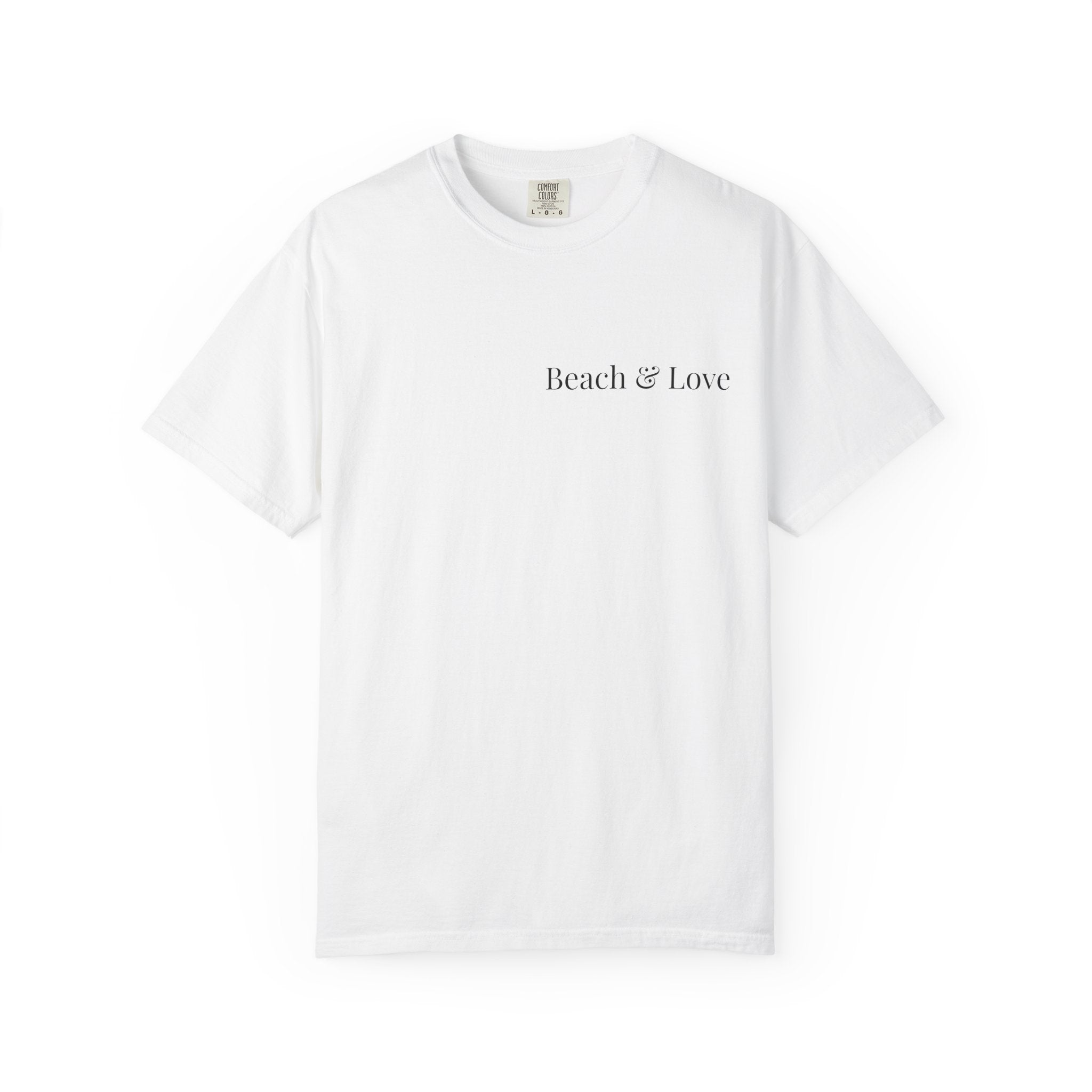 Beach & Love Graphic T-Shirt — "Live. Love. Beach" Casual Tee