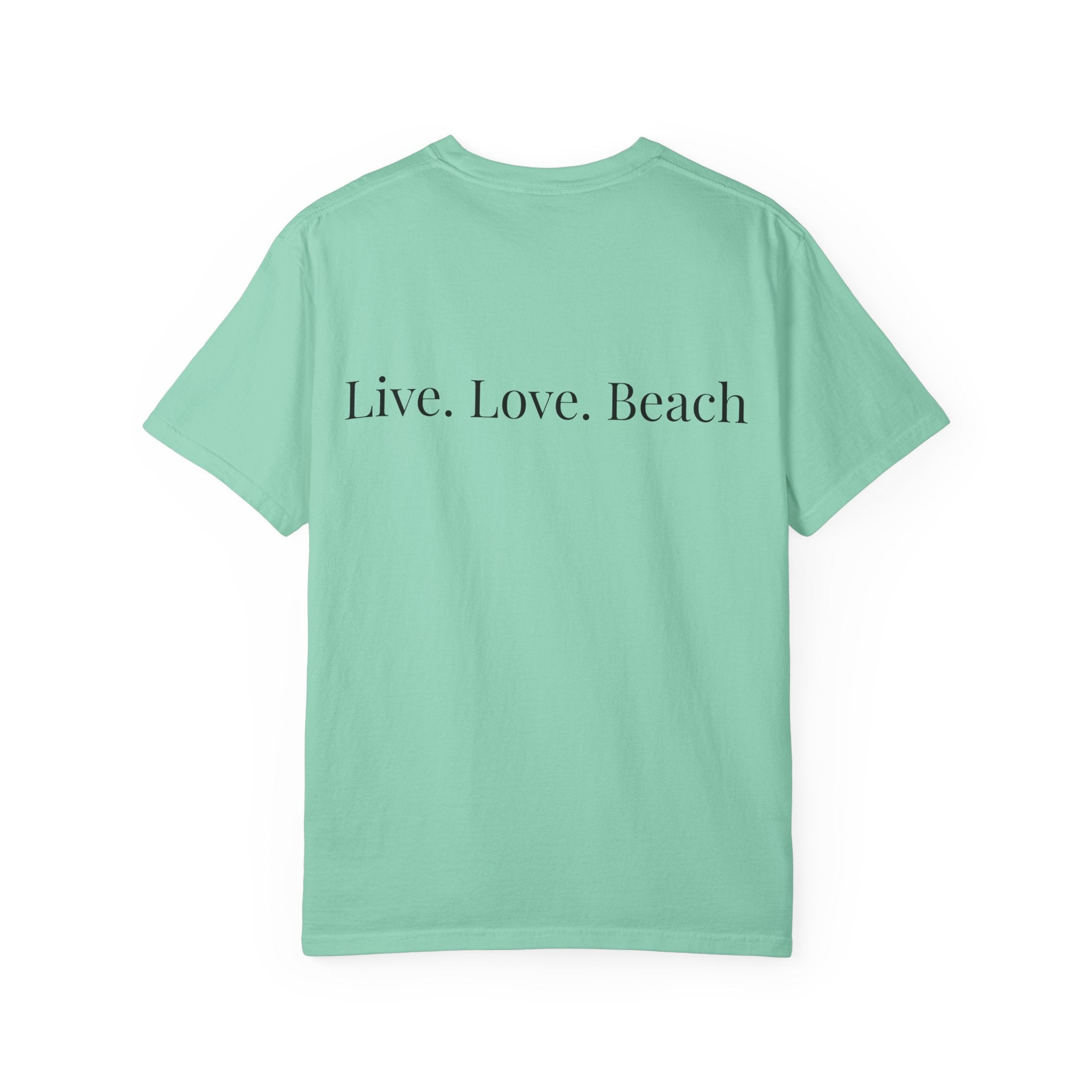 Beach & Love Graphic T-Shirt — "Live. Love. Beach" Casual Tee