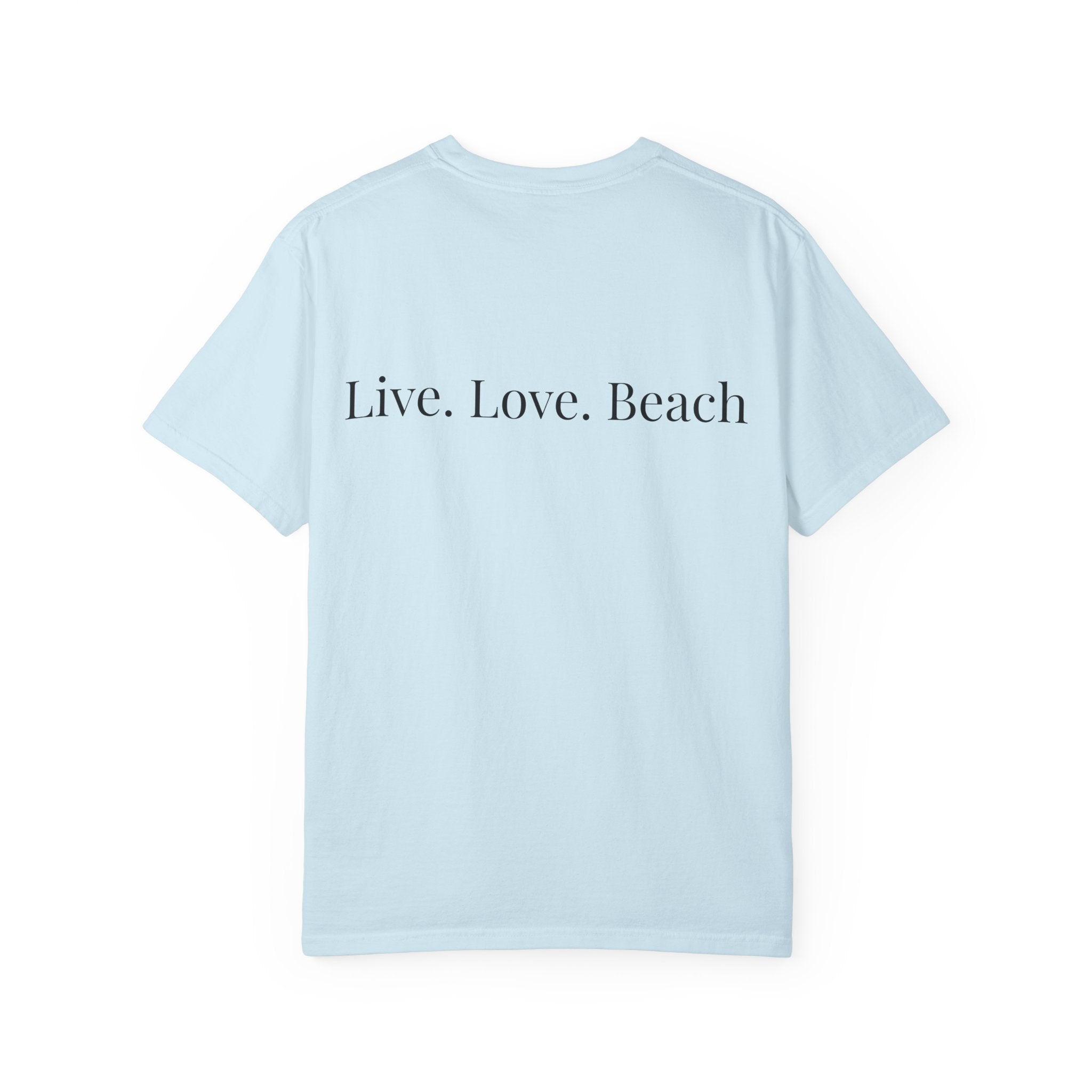 Beach & Love Graphic T-Shirt — "Live. Love. Beach" Casual Tee