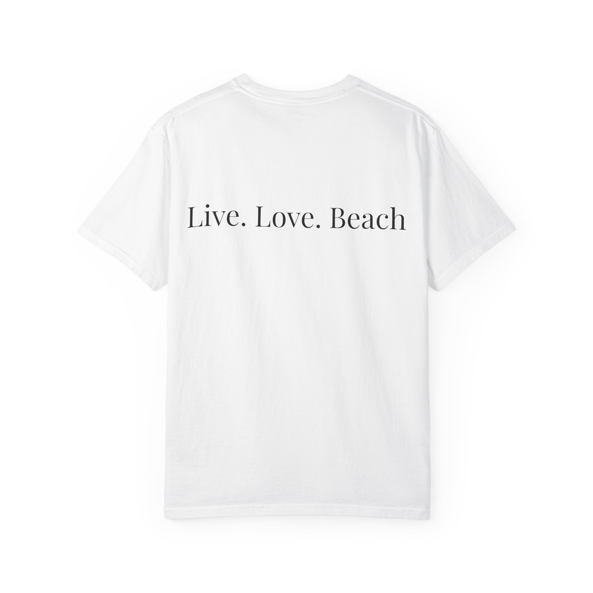Beach & Love Graphic T-Shirt — "Live. Love. Beach" Casual Tee